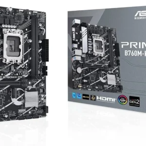 Custom Gaming Desktop PC, ASUS Prime B760M-K D4 Motherboard, Intel Core i7-12700, 16GB/1TB SSD