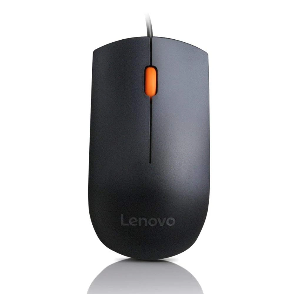 Lenovo 300 Wired USB Mouse – Black