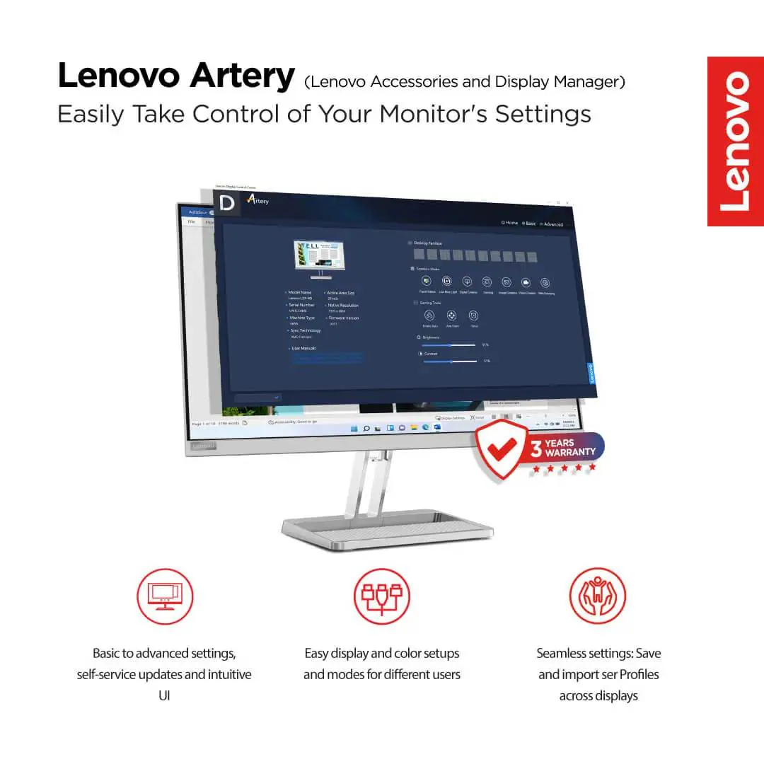 Lenovo L24i-4A 23.8 Monitor in Nairobi, Kenya 06